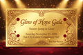 Golden ticket for the Glow of Hope Gala